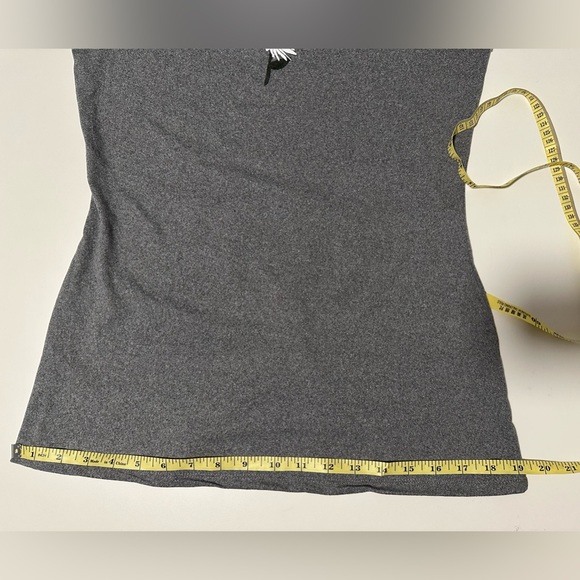 Forever21 Cami Tank Top 1X Grey with White Flower - Picture 7 of 13